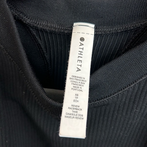 Athleta black racer back tank top - Picture 3 of 5